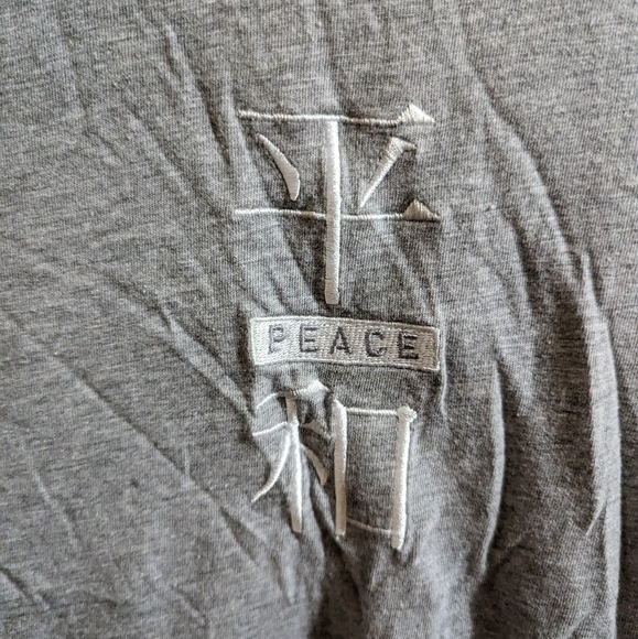 Asics Tiger "Peace" T-Shirt, Gray, XL - Picture 4 of 7